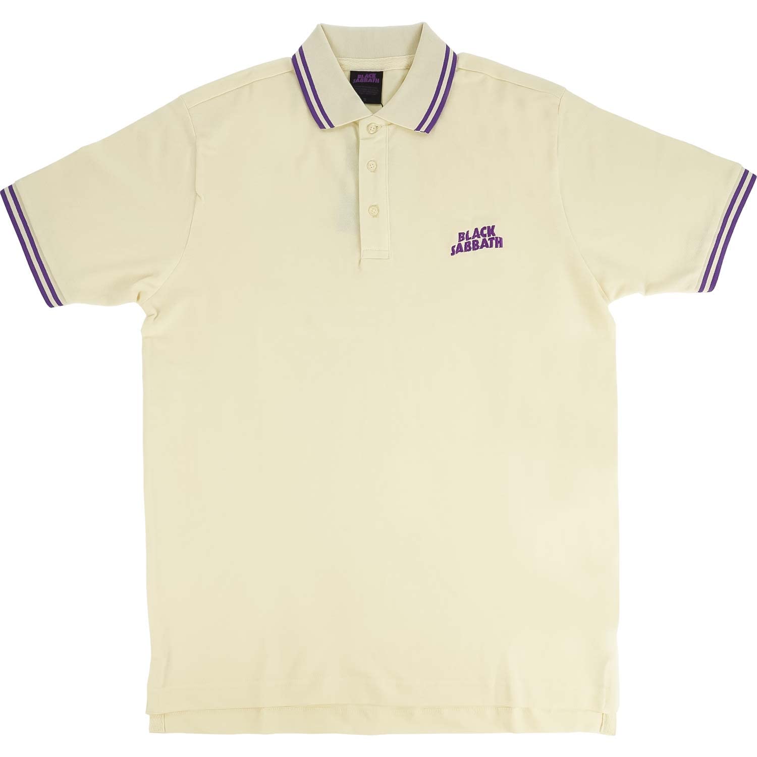 Paradiso Clothing Unisex Black Sabbath Wavy Band Logo Polo Shirt - Xxl