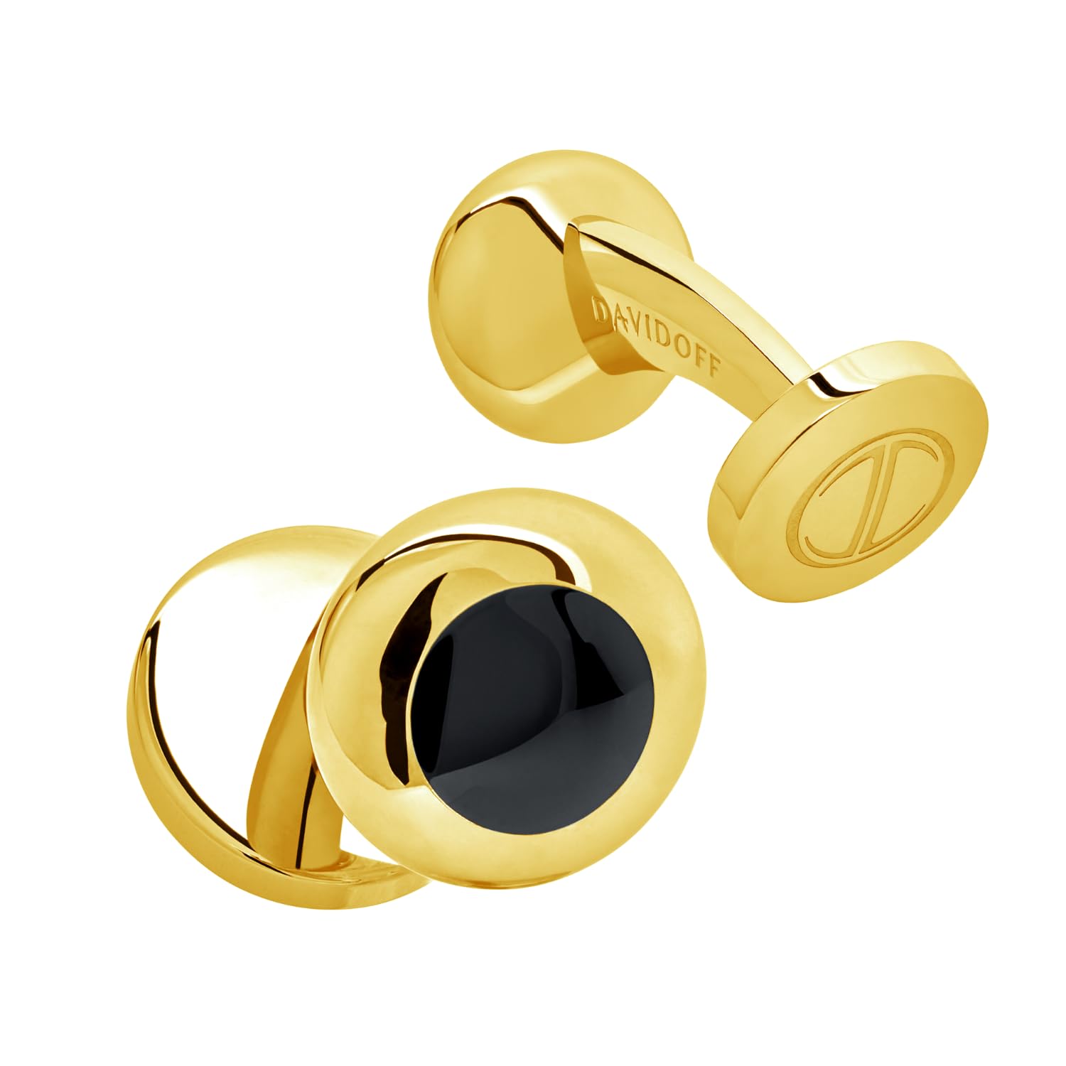 DAVIDOFF ESSENTIALS Cufflinks - Mini Gemelos para hombre - gemelos para camisas fabricados en latón – accesorios de hombre para bodas y eventos
