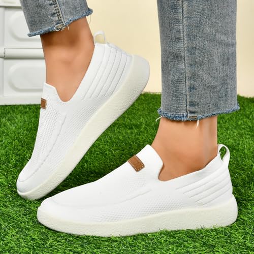 Image of Women's Slip Ons Lightweight Comfortable Loafers for Women Casual Deck Shoes Breathable Outdoor Walking Shoes