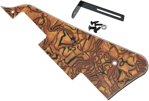 Miniatura 10 de KAISH Golpeador de guitarra Abalone Pearl LP con soporte negro para Epiphone Les Paul