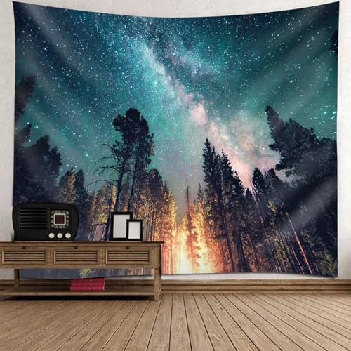 Tenture murale paysage forêt décoration grand format pour salon et chambre adulte