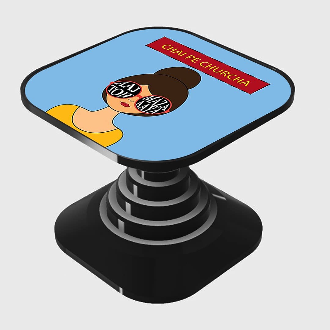 Tcredible 360 ° Rotation Mobile Compatible Holder Grip & Stand for Phones & Tablets (Chai pe churcha)