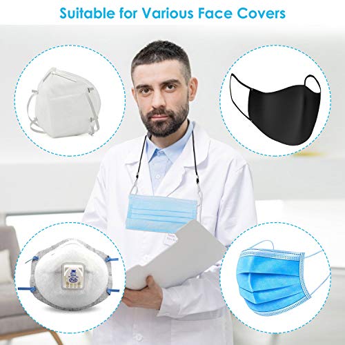 10 Pack Lanyards for Masks, BLScode Convenient Glasses Holder Rope, Ear Pressure Relief Extender Strap Handy with Holder Hanger Around The Neck for Adults and Kids - Thumbnail 2