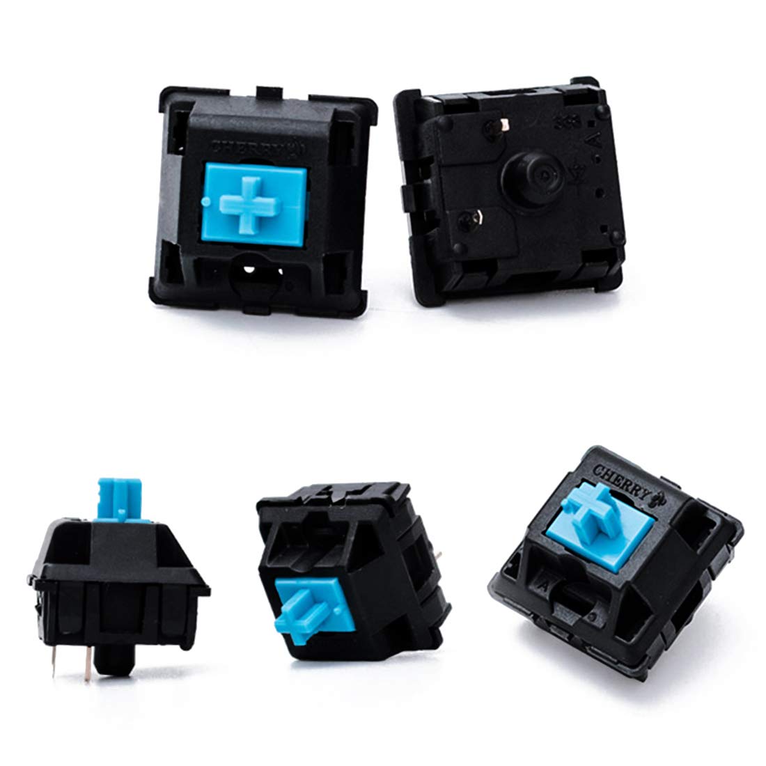 Max Keyboard Cherry MX Switch Tester - Mechanische toetsenbordsampler met 12 toetsen en bedrukte PBT-toetsdoppen (inclusief Cherry MX-kleur