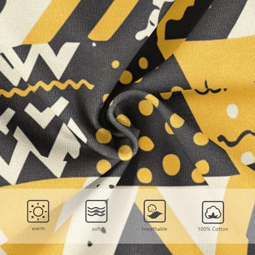 KLL Fashion Zigzag Pattern Yellow Baby Boys Cotton Athletic Underwear Cute Children Undies3