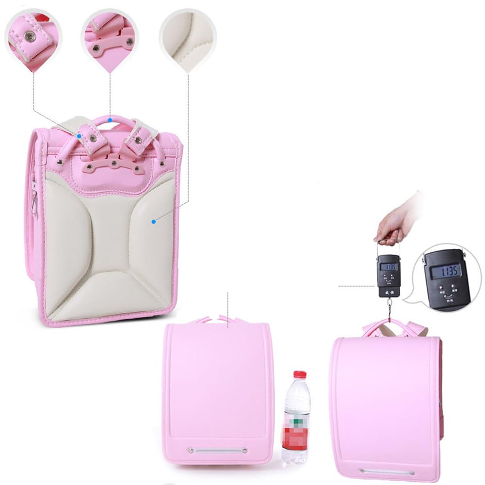Star-Wind Ransel Randoseru automatico Giapponese Borse di Scuola per ragazzi ragazze Senior PU pelle leggera Pioggia Copertura