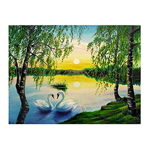 Diamant Peinture Kit 5D Mosaïque Lever du Soleil Broderie Strass 80x180cm