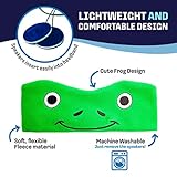 CozyPhones Kids Headphones. Comfy Headband Earphones, Light as Air and Great for Travel, Comes in Kid Friendly Animal and Anime Designs and Cute Colors like Green, Blue and Purple - GREEN FROG - Image 3