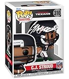 CJ Stroud #310 Facsimile Signed Reprint Laser Autographed Funko POP! Football NFL: Houston Texans Figurine with Protector Case