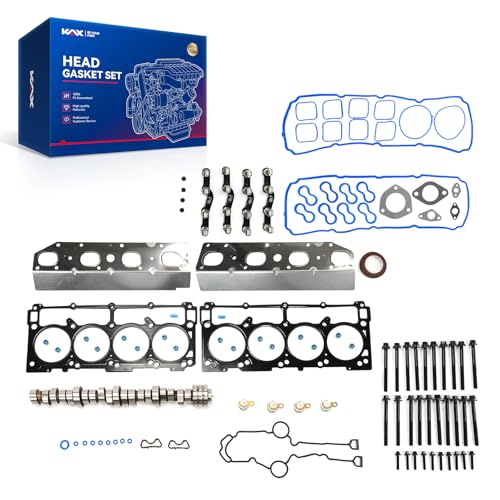 Image of KAX 5.7 Hemi Non MDS Lifter Cam Camshaft Head Gasket Set Compatible with Ram 1500 2011-2019, Dodge Ram 1500 2009-2010, Aspen Durango 2009 5.7L, OE# 53021726AE, 53021726AD