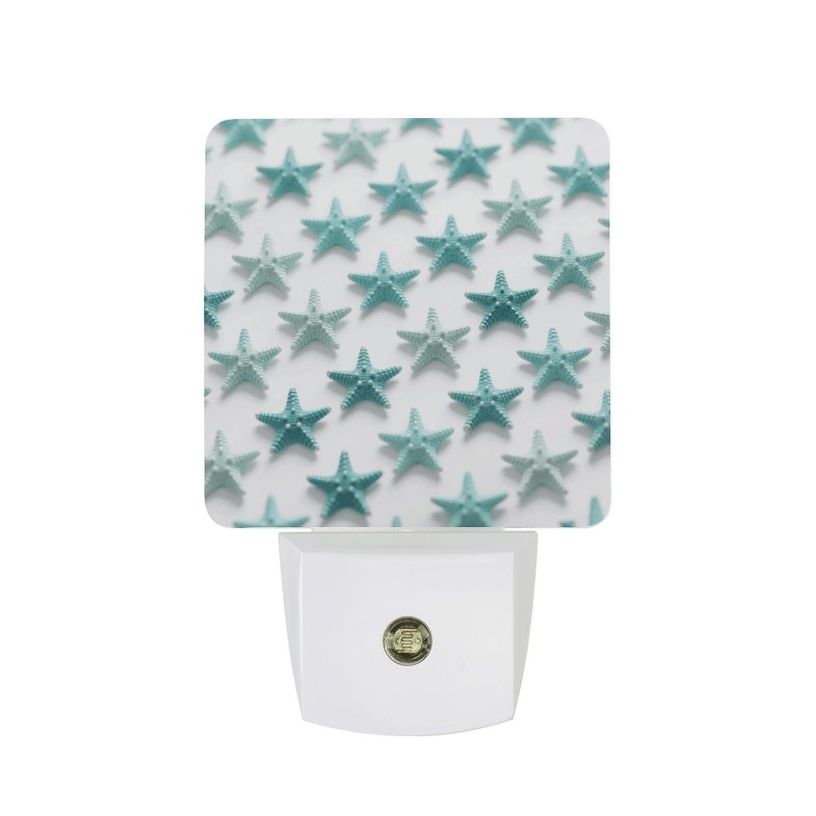 FodPand Night Light Plug Into Wall with Dusk to Dawn Sensor 0.5w Modern LED Starfish Plug in Night Lamp Warm White Glow Nightlight for Bedroom Hallway Kitchen Bathroom Stairs Corridor