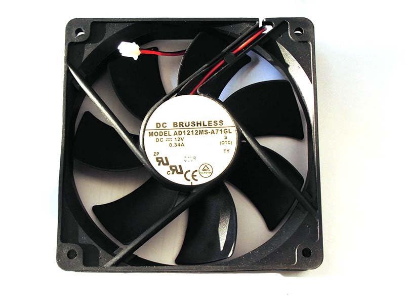 12cm AD1212MS-A71GL 12V 0.34A 2Wire Case Fan 120x25mm