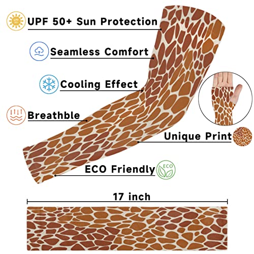 Bardic 1 Paar UV-Sonnenschutz-Armstulpen mit Tiermotiven, rutschfest, kühl und elastisch, für Männer und Frauen, Outdoor-Sport, Laufen, Golf - Image 4