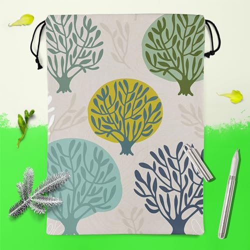 Image of ArtzFolio Leaf Art D2 | Reusable Sack Bag | Bag for Gym, Storage, Vegetable & Travel