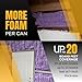 Vega Bond Single Component, Self Expanding, Purplecoat Closed Cell Insulation Spray Foam 29 oz w/ 5.66 R-Value, Acoustic Spray, 20 BF Coverage per can at 1 inch Thickness (18Packs + All Accessoriess)