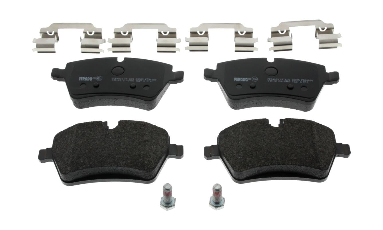FERODO Plaquettes de freins Avant préparé pour l'indicateur d'usure Épaisseur 17,9mm avec accessoires FDB4080 Compatible avec MINI 3/5 portes R56 3/5 portes R50, R53 Countryman R60 Clubman R55