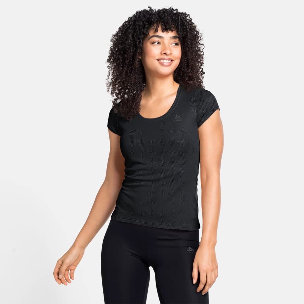 Odlo Active F-Dry Light Eco_141161 Camiseta de Manga Corta de Ropa Interior Funcional Mujer (Pack de 1)