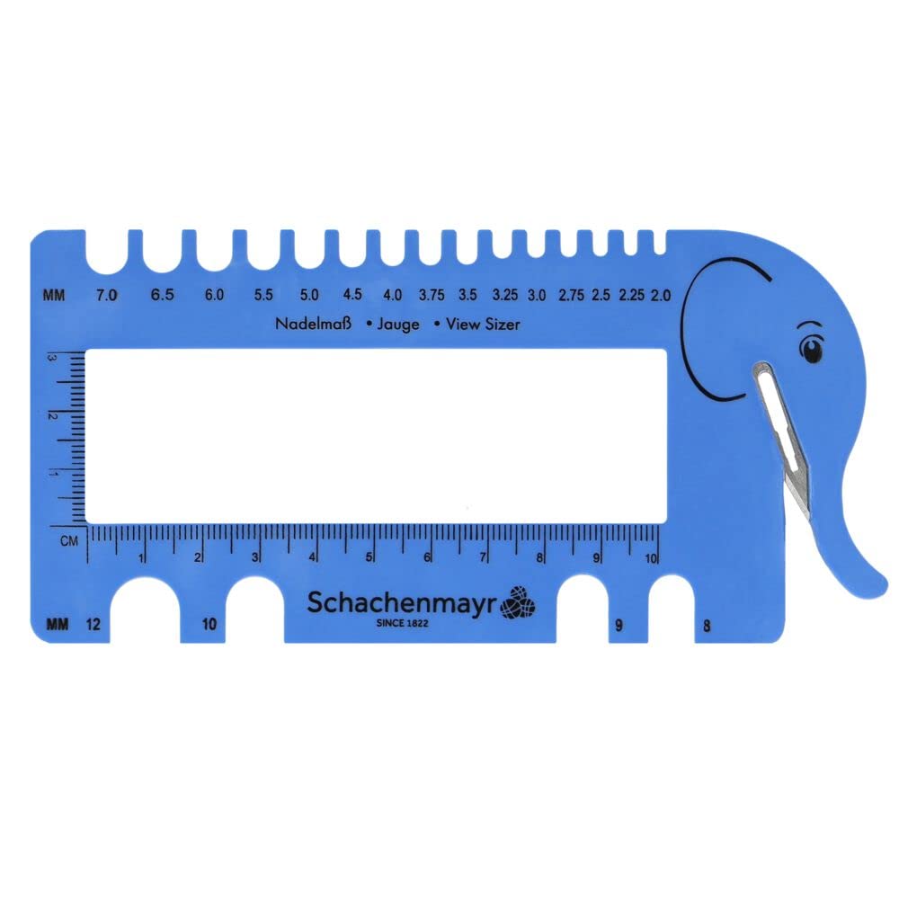 Schachenmayr Nadelmaß Elefant Blau – Garn Cutter