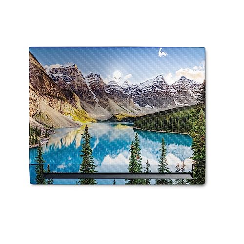 Image of MightySkins Carbon Fiber Skin Compatible With Alienware M18 R1 (2023) Full Wrap Kit - Mountain Lake | Protective, Durable Textured Carbon Fiber Finish | Easy To Apply & Change Styles | Made in the USA