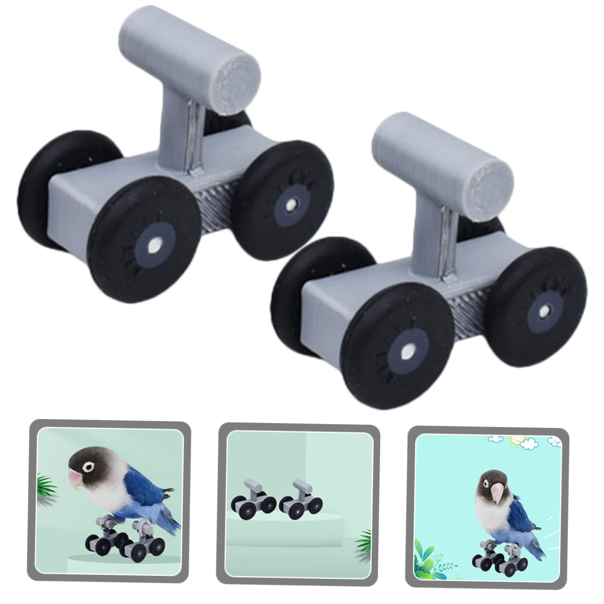5pares Parrot Skating Toy para Entrenamiento De Aves Juguete Interactivo De Patinaje para Periquitos y Cacatúas Material Seguro y Duradero para Diversión y Estimulación Mental