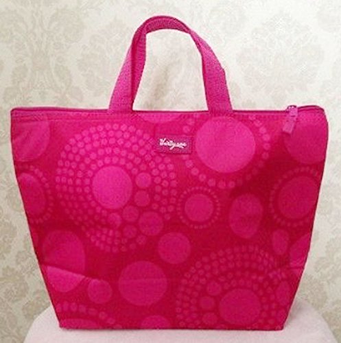 DF Thirty one pink circle spiral thermal 31 Picnic Lunch Tote bag pouch