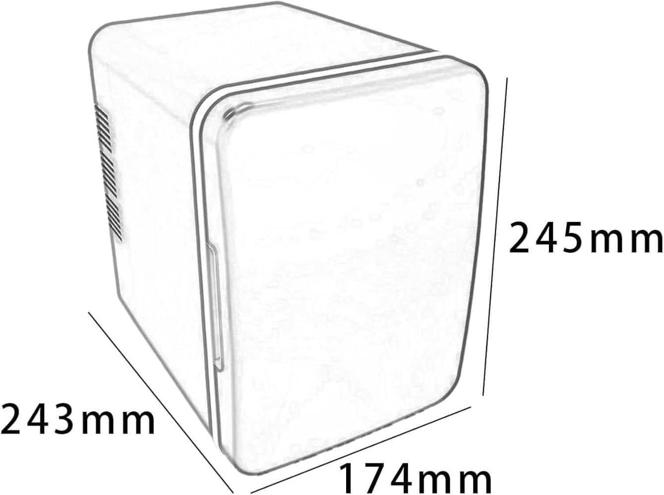 Amazon.co.jp: ミニ冷蔵庫 4L コンパクト冷蔵庫 多目的化粧品