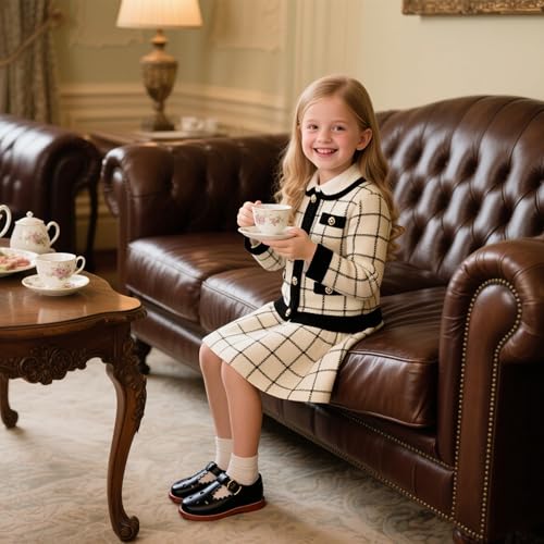Image of Otter MOMO Toddler /Little Girls Mary Jane Slip-on School Uniform Party Dress Shoes