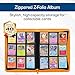 BCW Z-Folio 9-Pocket LX Album - Orange | Secure Zipper Card Organizer | Premium Leatherette Card Collection Binder | Trading Card Binder for Pokemon, MTG, Sport Cards and More