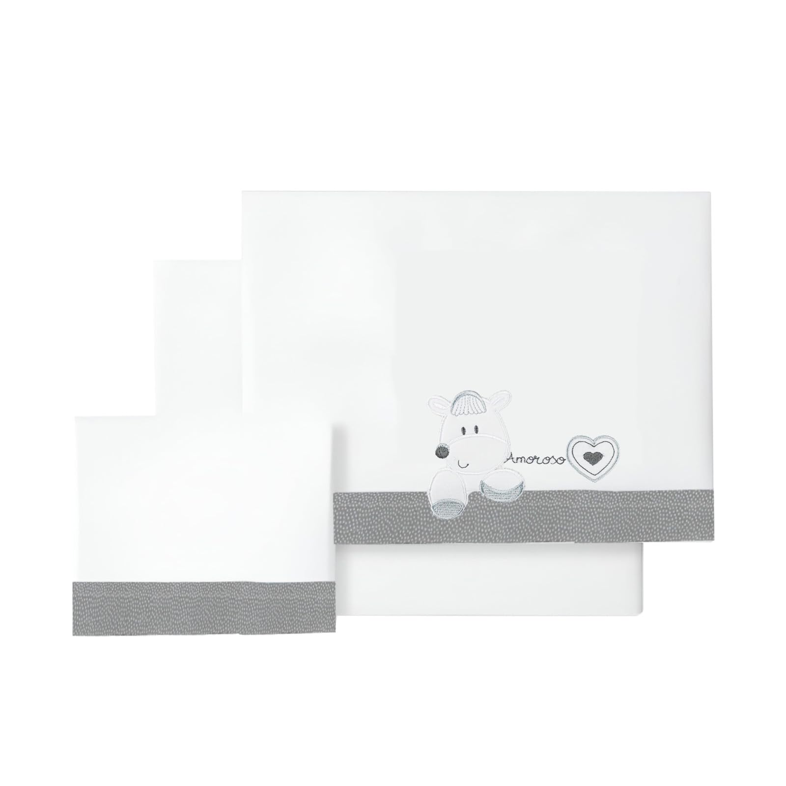 Parure de lit bébé 60x120 cm en coton extra doux, cadeau de naissance drap et taie