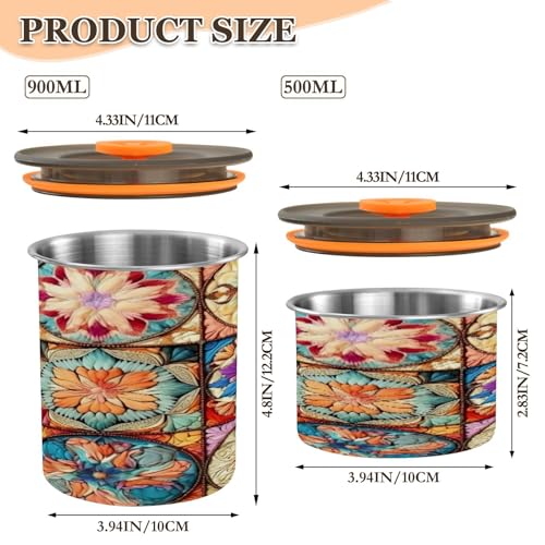 Envase para café hermético de acero inoxidable 17oz miniatura 2