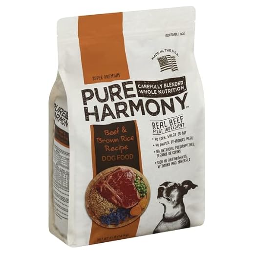 Pure Harmony, Dog Food, Beef & Brown Rice Recipe , 4 LB