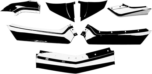 Miniatura 4 de Para C8 Corvette Front Lip Fit para Chevrolet Corvette C8 Z51 STG 2020-2023 7 piezas ABS divisor delantero parachoques labio con esquina (negro