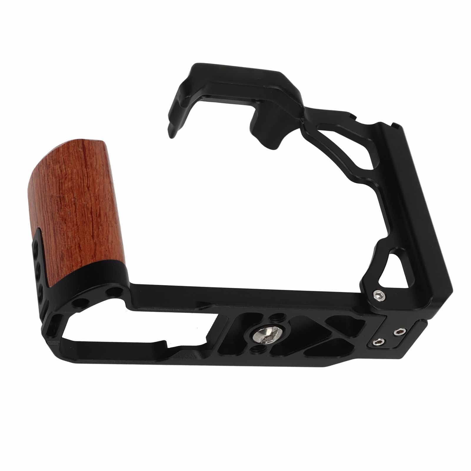 Jaula de Cámara para z FC, Jaula de Aleación de Aluminio con Montura de Zapata Fría Integrada, Kit de Creación de Películas de Jaula de Cámara, con Mango de Madera, Orificio