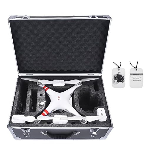 Carrying Case Aluminum Hard Travel Protect Case for DJI Phantom 4 / 3 Professional Advanced Standard Drone Quadcopterand Accessories by Hobby-Ace