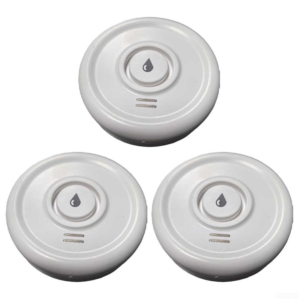 HpLive Wassermelder 90-110 dB WLAN-Wassersensor für Tuya App Fernbedienung Wasserleck-Detektor Alarmanlage Küche Bad Keller(3PCS)