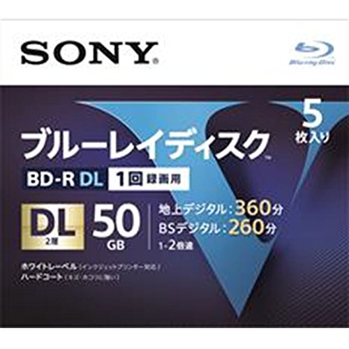 Amazon.co.jp: ソニー ブルーレイディスク BD DL 4倍速 1回録画用 50GB
