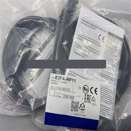 Sensor E3FA-RN12 de alta precisión óptica NPN con salida de cable flexible 5