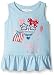 Kidtopia Girls' Sleeveless Peplum Top with Kitten