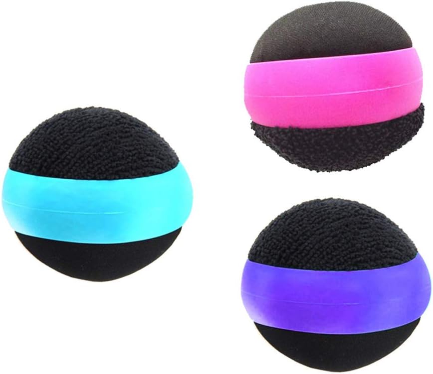 3 Pack Dual Sided Touch Screen Glass Cleaner Cleaning Ball for iPad/Tablet/Smart Phone/Laptop/Computer/TV/Monitor Blue+Rose red+Purple