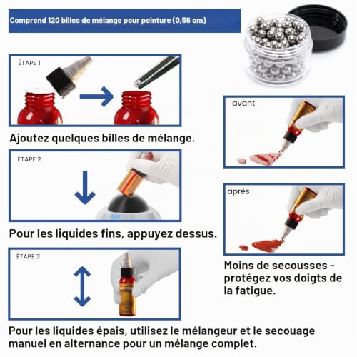 ONiLAB Mini agitateur vortex tactile, mélange de laboratoire,Bleu – vue 2
