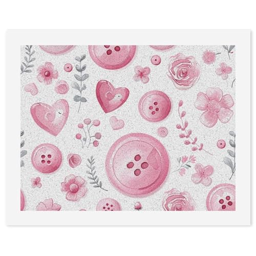 Regalo de pintura por números de corazones y flores kit completo para adultos principiantes