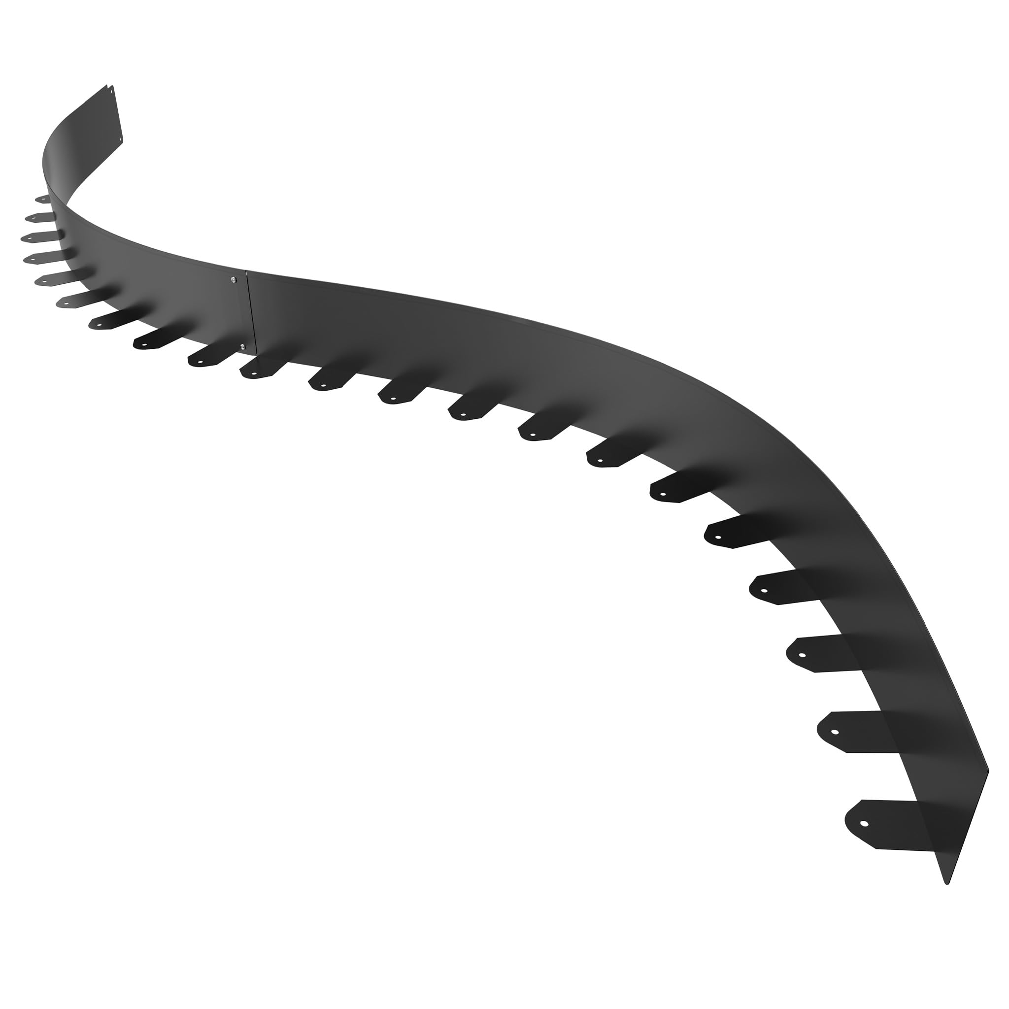 LZQ Rasenkante Metall mit 50 Erdanker,10 cm Hoch, Schwarz,Rostbeständige Beeteinfassung,Flexible Rasenmähkante Beetumrandung,Garten Beetbegrenzung für Blumenbeete,Hofwege,10er-Set