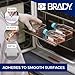 Brady Authentic (M5-118-492) FreezerBondz™ Ultra-Thin Cryogenic Polyester LBL .375 x 1 x .375Dia Black on White, 240 Labels. for use with The BMP51 and M511 Label Printers