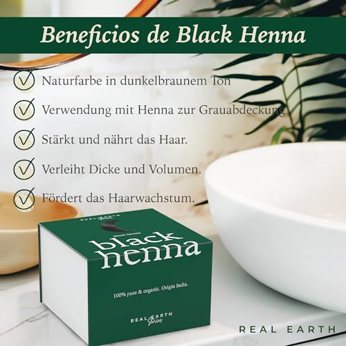 Real Earth Henna Haarfarbe 250g BIO 100% Natürliches. Henna Pulver Für Haare - Tönung Rot, Kupfer, Kupferrot, Goldbraun, Mittelblond, Schwarz, Dunkelbraun Color Prep Haut - Made in India