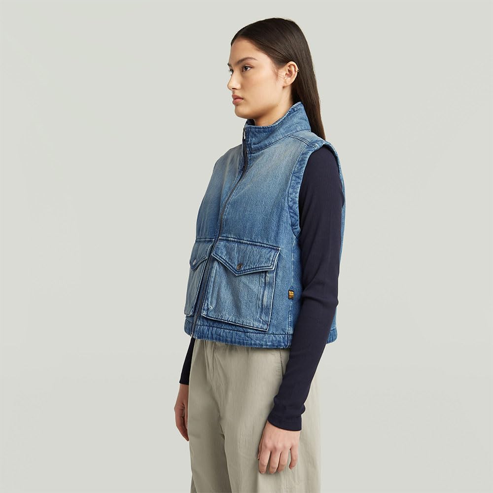 G-STAR 2-pkt Padded Zip Vest Wmn Chaqueta Mujer