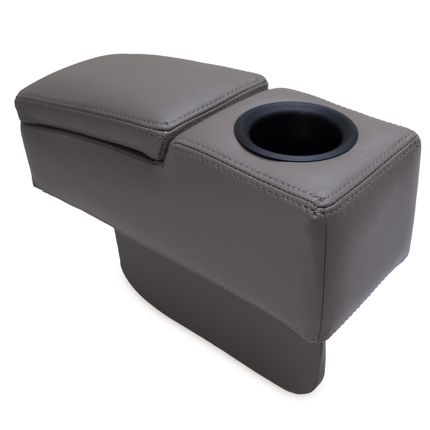 Octane Seating Removable Storage Arm for Couch | Smoke Gray Leather