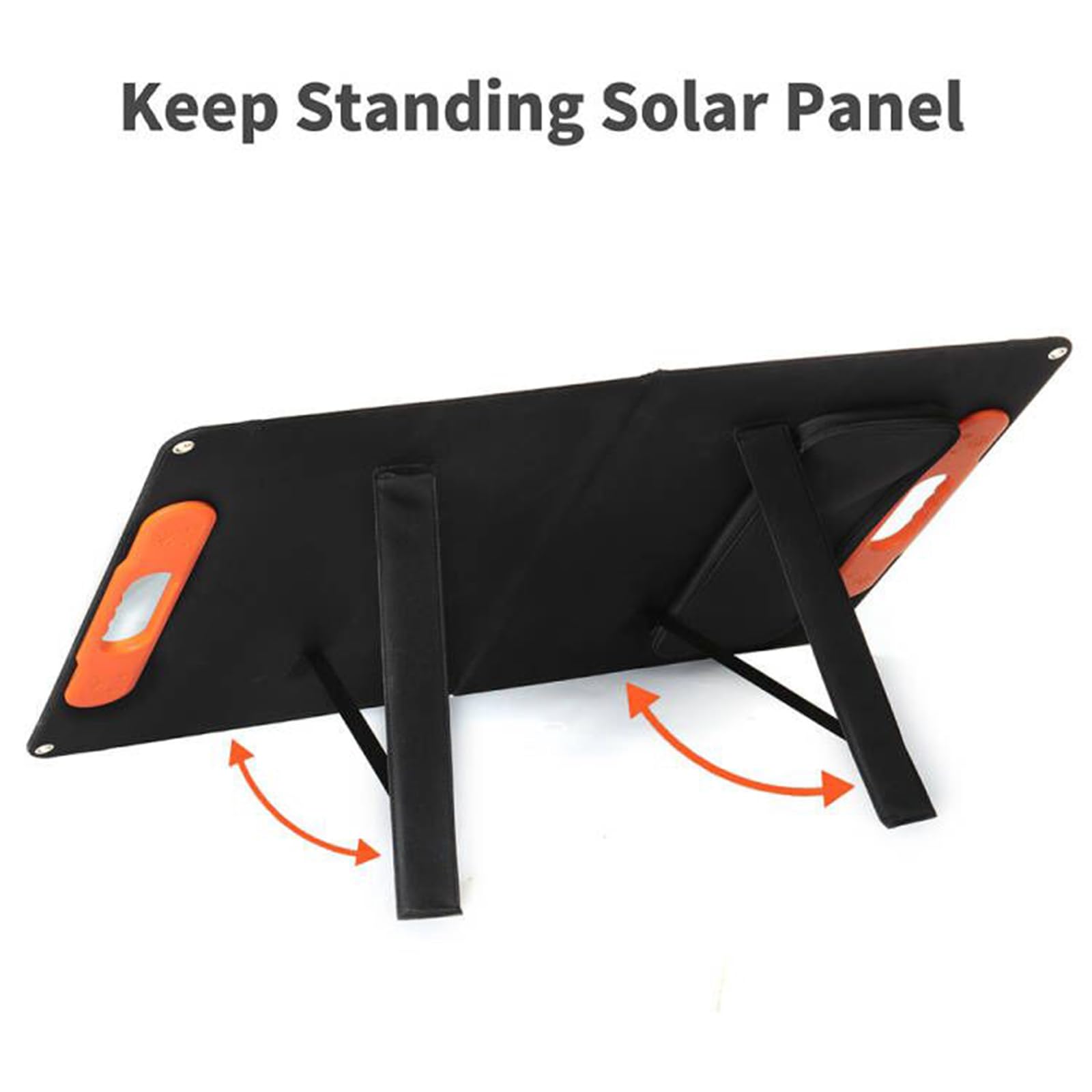 Panneau solaire polycristallin de 60 W avec poignée, chargeur solaire IP65, étanche pour maison, voiture, bateau, utilisation intérieure et extérieure