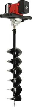 Post Hole Digger Earth Auger, 6" Digging Auger Bit Set 6-Speed Adjustable 2 6.0Ah Battery 2000W Electric Earth Auger Powerhead Digging Machine for Post Hole Digging, Drilling, Tree Planting