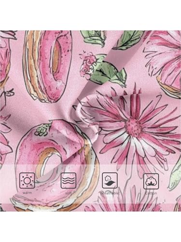 ZZKKO Pink Donuts Macaroon Girls Underwear Toddler Panties for Girls Comfort Brief Size 2-8T3