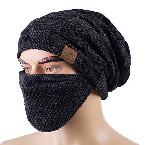 Image of REDESS Beanie Hat for Men and Women Winter Warm Hats Knit Slouchy Thick Skull Cap Acrylic Wool